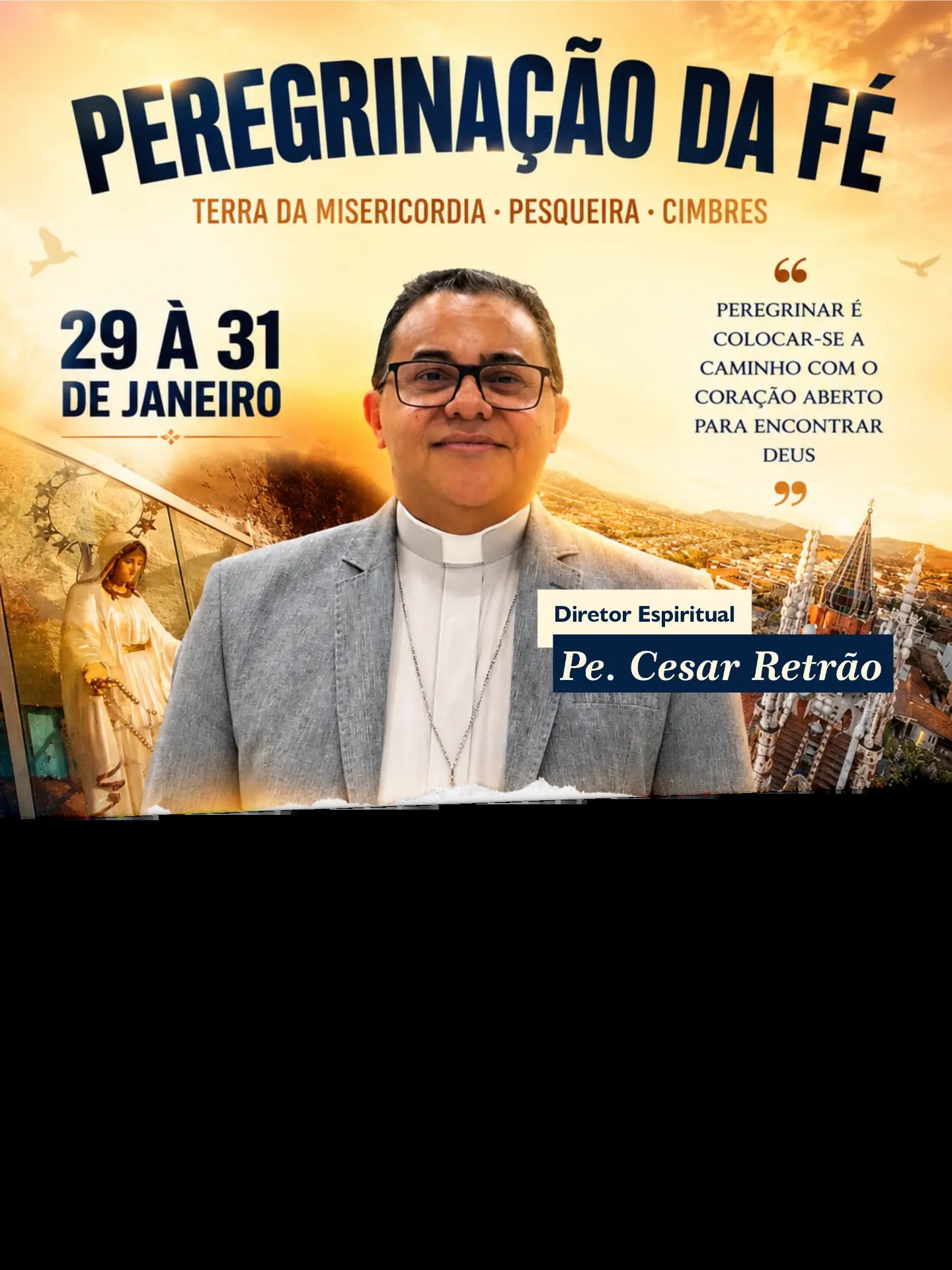 Capa da peregrinação Peregrinação da Fé — Terra da Misericórdia, Pesqueira e Cimbres